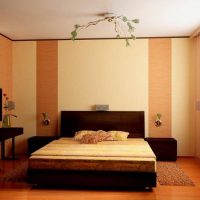 Zonage de la chambre avec du papier peint