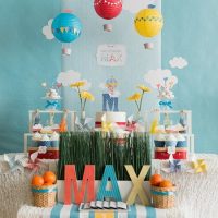 The idea of decorating a baby boy’s birthday