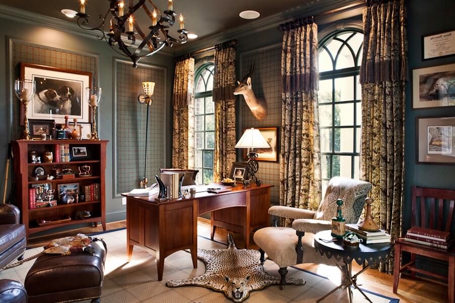 Décor de chambre de style colonial