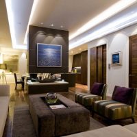 Plafonniers LED dans le salon