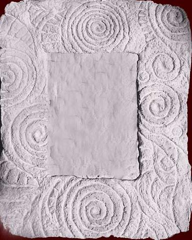 Motifs volumétriques sur un cadre photo fait maison