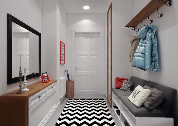 Cette direction du design se caractérise par la couleur blanche: c'est la base sur laquelle repose tout l'intérieur.