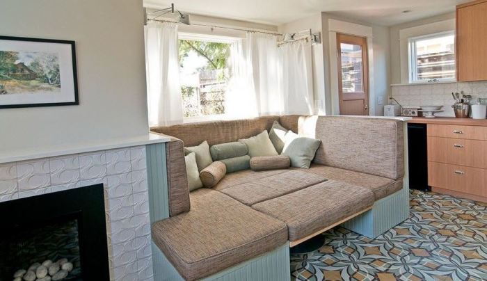 Cuisine avec canapé.